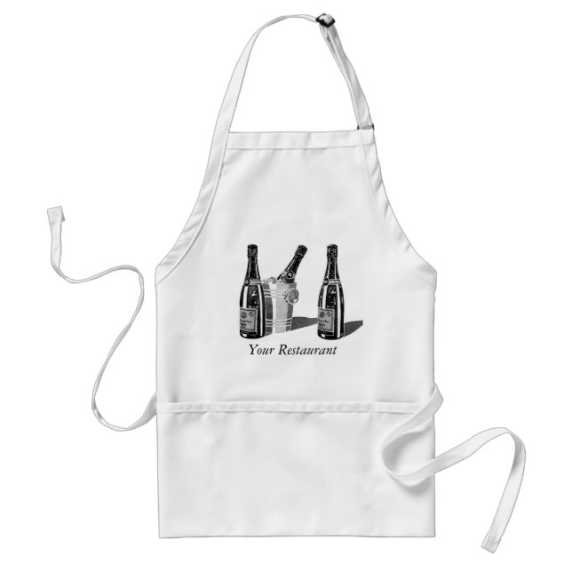 Champagne and ice bucket standard apron (Front)