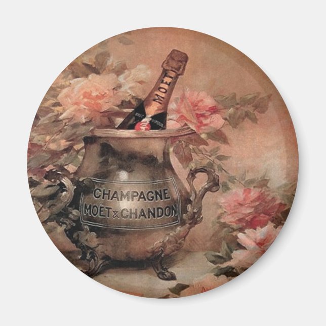 Champagne and Roses Magnet (Front)