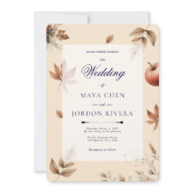 Champagne Autumn Harvest Season Wedding