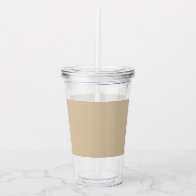 Champagne Beige  Acrylic Tumbler (Front)