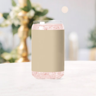 Champagne Beige  Can Glass