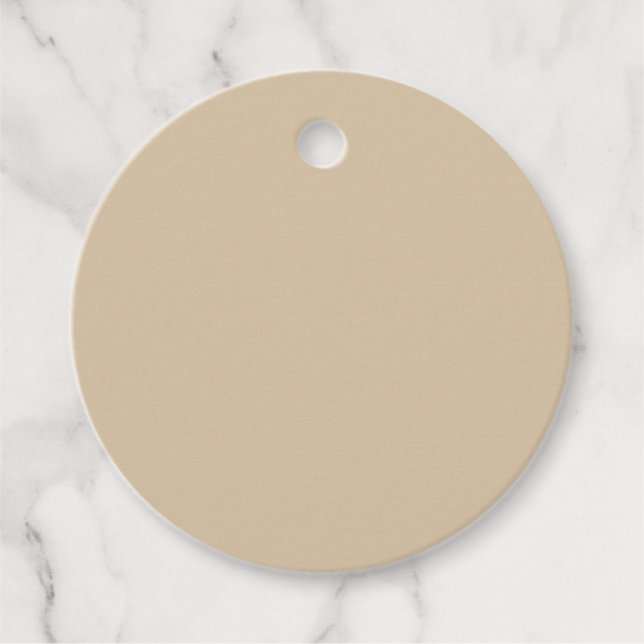 Champagne Beige  Favour Tags (Front)