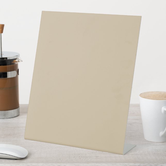 Champagne Beige  Pedestal Sign (In SItu)