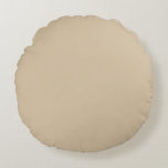 Champagne Beige  Round Cushion<br><div class="desc">Champagne beige is a soft, pale blend of beige and light gold, kissed with subtle undertones of warm yellow or pink. Inspired by the timeless elegance of sparkling wine, this colour evokes luxury, sophistication, and celebration. Its quiet glow makes it a favourite for weddings, corporate events, and high-end everyday moments...</div>