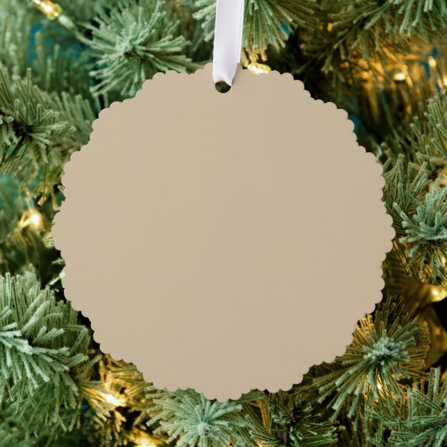 Champagne Beige  Tree Decoration Card (Insitu (Tree))