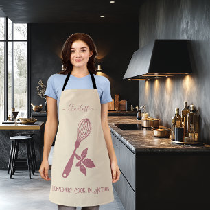 Champagne Beige with Rose Gold Whisk and Herb Apron