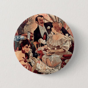 Champagne Biscuits 1896 6 Cm Round Badge