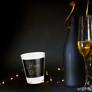Champagne Black & Gold New Year's Eve Party Shot Glass