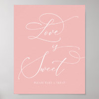Champagne Blush Bridal Shower Love is Sweet Sign