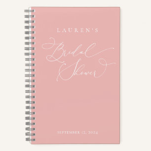 Champagne Blush Modern Bridal Shower Gift List Not Notebook
