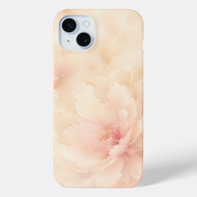 Champagne Blush Watercolor Flower Case-Mate iPhone Case (Back)