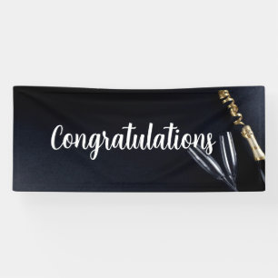 Champagne Bottle & Glasses Banner
