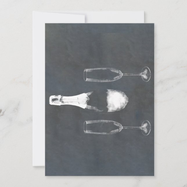 Champagne Bottle Invitation (Front)