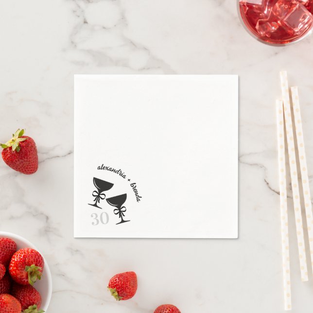 Champagne Bow Napkin (Insitu)