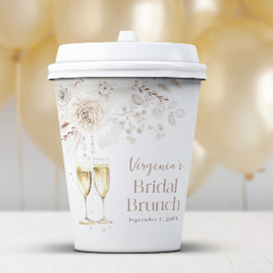 Champagne Bridal Brunch Paper Cups