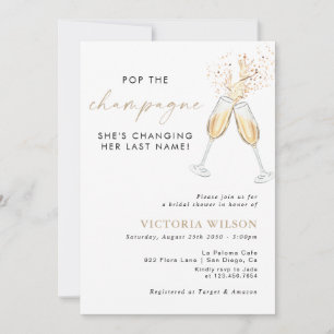 Champagne Bridal Shower Invitation