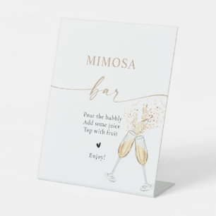Champagne Bridal Shower Mimosa Bar Sign
