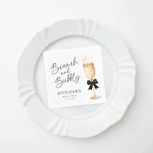Champagne Bridal Shower Napkin