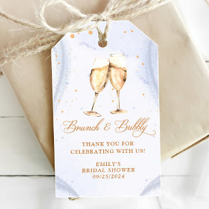 Champagne Brunch and Bubbly Bridal Shower Gift Tags