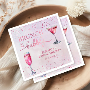Champagne Brunch and Bubbly Bridal Shower Napkin