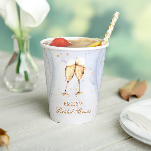 Champagne Brunch and Bubbly Bridal Shower Paper Cups