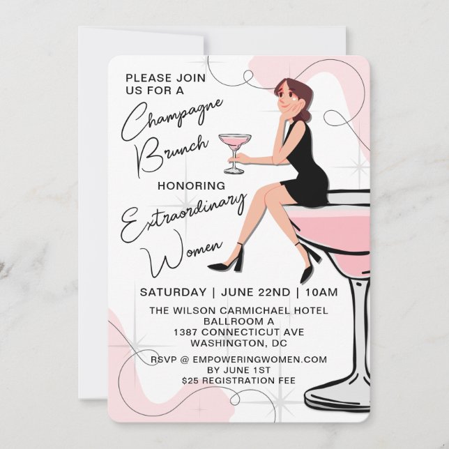 Champagne Brunch for Women Invitation (Front)