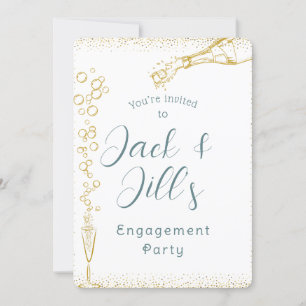 Champagne Bubbles Invitation