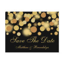 Champagne Bubbles Save The Date Post Card