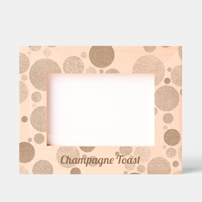Champagne Bubbles Toast Frame Remembrance (Front)