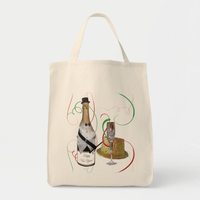 Champagne Canvas Tote Bag (Front)