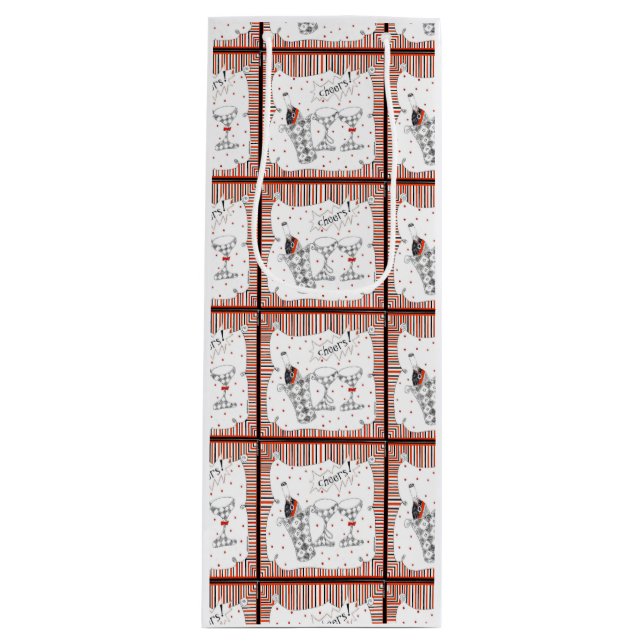 Champagne Celebration Wine Gift Bag (Front)