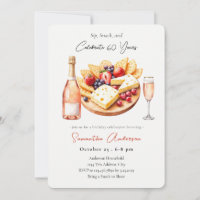 Champagne & Charcuterie 60th Birthday Sip, Snack