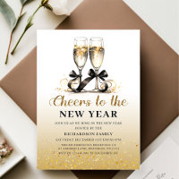 Champagne Cheers to the New Year Party