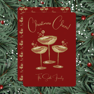 Champagne Christmas Card
