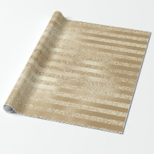 Champagne Christmas: Glittery Gold Stripes
