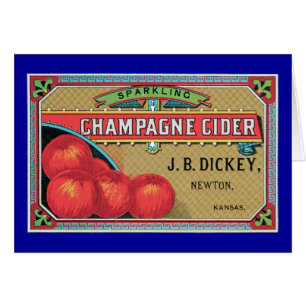 Champagne Cider Vintage Apple Crate Art