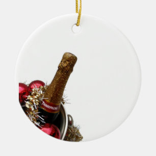 champagne cooler christmas ornament