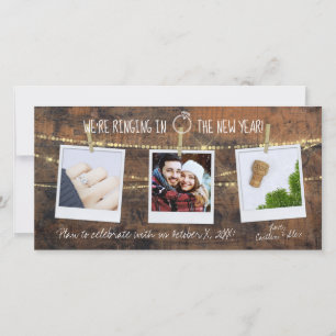 Champagne Cork 2021 New Year Rustic Save the Date