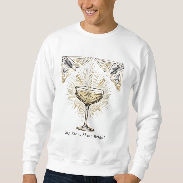 Champagne Couples Sweatshirt — His (Front)