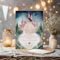 Champagne Dress Forest Pink Castle 15 Quinceañera