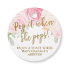 Champagne favour Pop it When She Pops Pink Floral