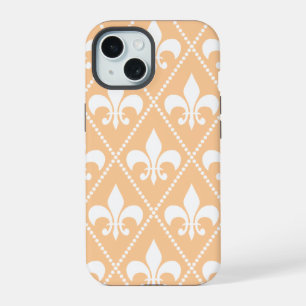 Champagne Fleur de Lis iPhone 15 Case