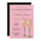 Champagne Glam Birthday Invitation Pink Gold Black