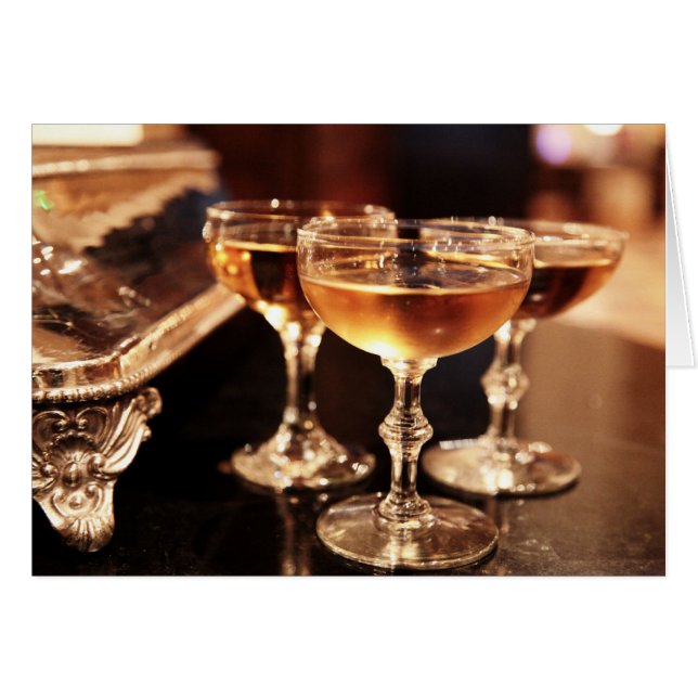 champagne glass golden toast (Front Horizontal)