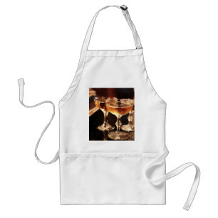 champagne glass golden toast standard apron