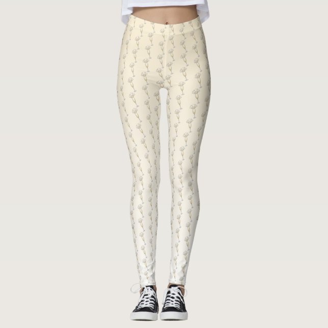 Champagne Glass Leggings (Front)