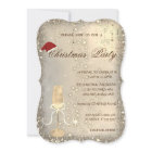 Champagne Glass Santa Hat Christmas Party