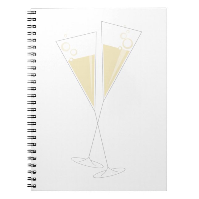 Champagne Glasses Notebook (Front)