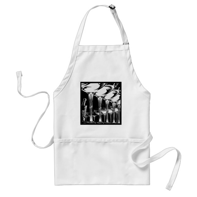 Champagne Glasses Standard Apron (Front)