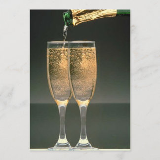 Champagne Glasses Wedding Shower Invitation